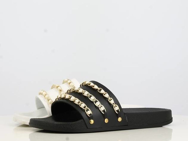 Picture of B462880- OLDER GIRLS / LADIES SLIDERS WITH CHAIN AND PEARLS